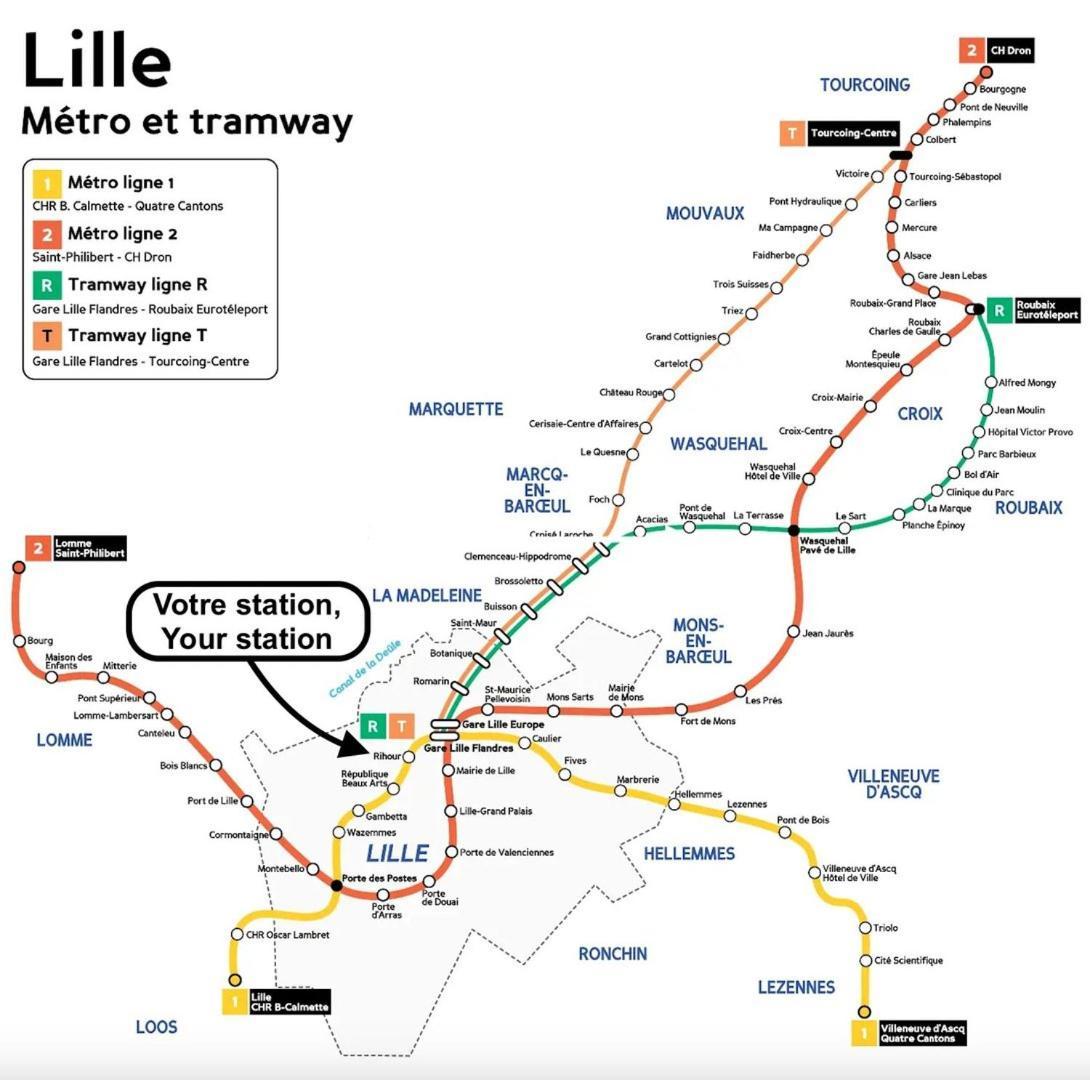 Lille Centre - Nice Apartment In Subplex ! 3Pers 外观 照片